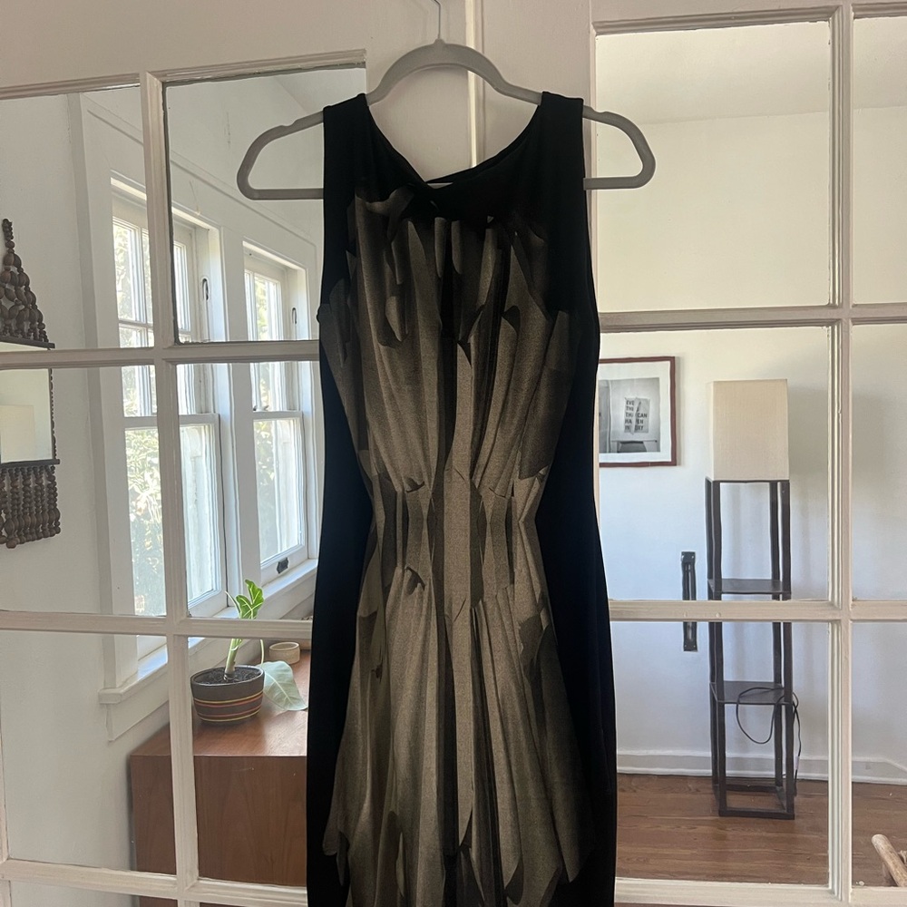 Isabel de Pedro Black and Gray BodyCon  Dress